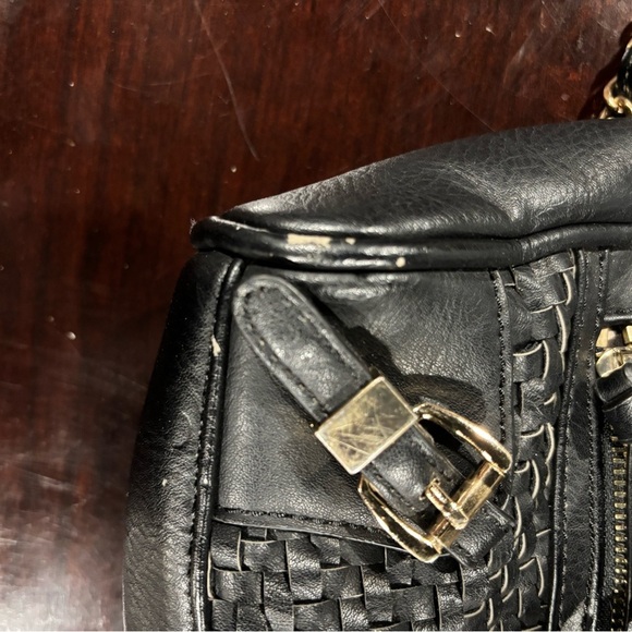 Black Faux Leather Crossbody Bag - Picture 8 of 8